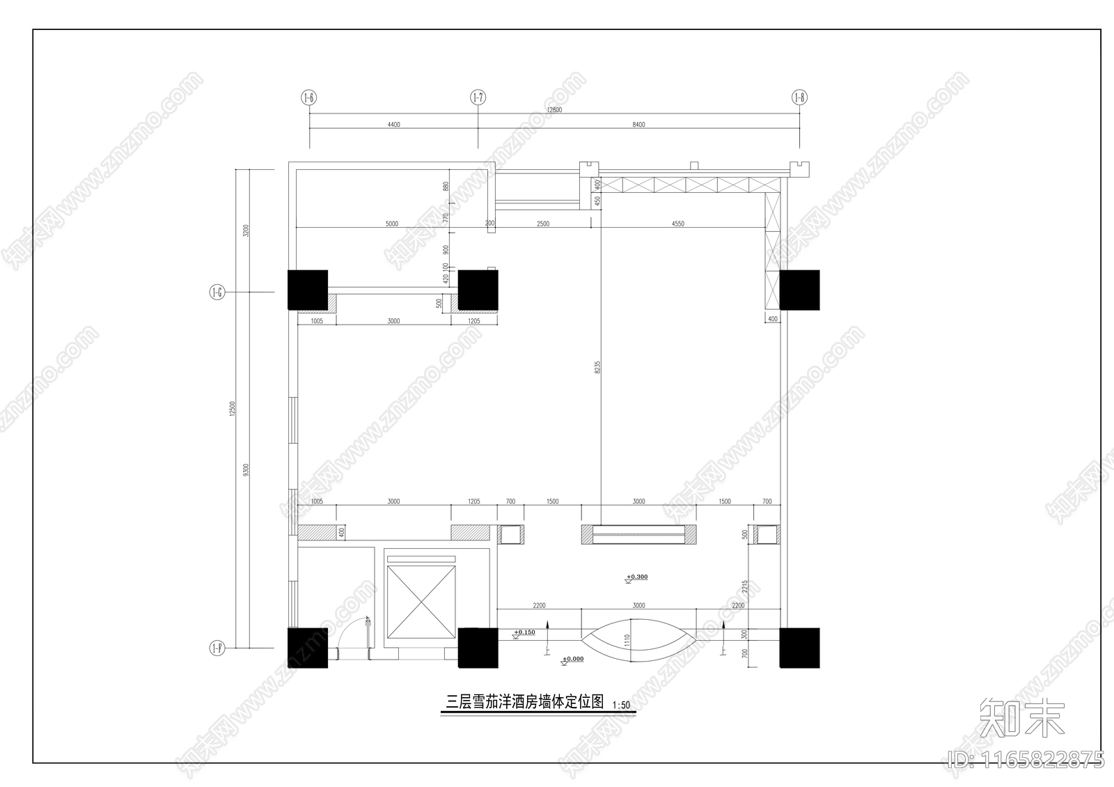 现代会所cad施工图下载【ID:1165822875】