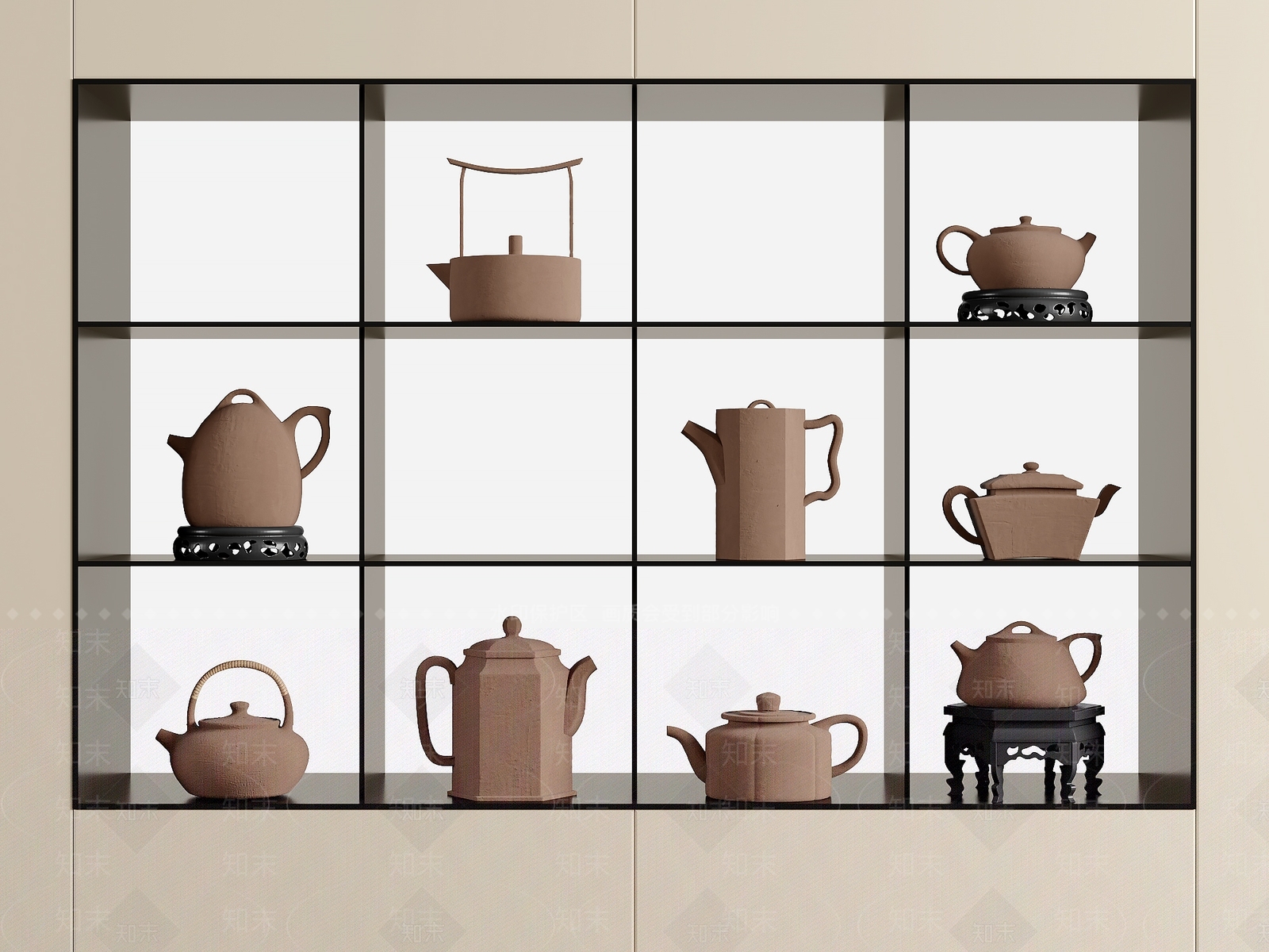 茶具3D模型下载【ID:1165792813】