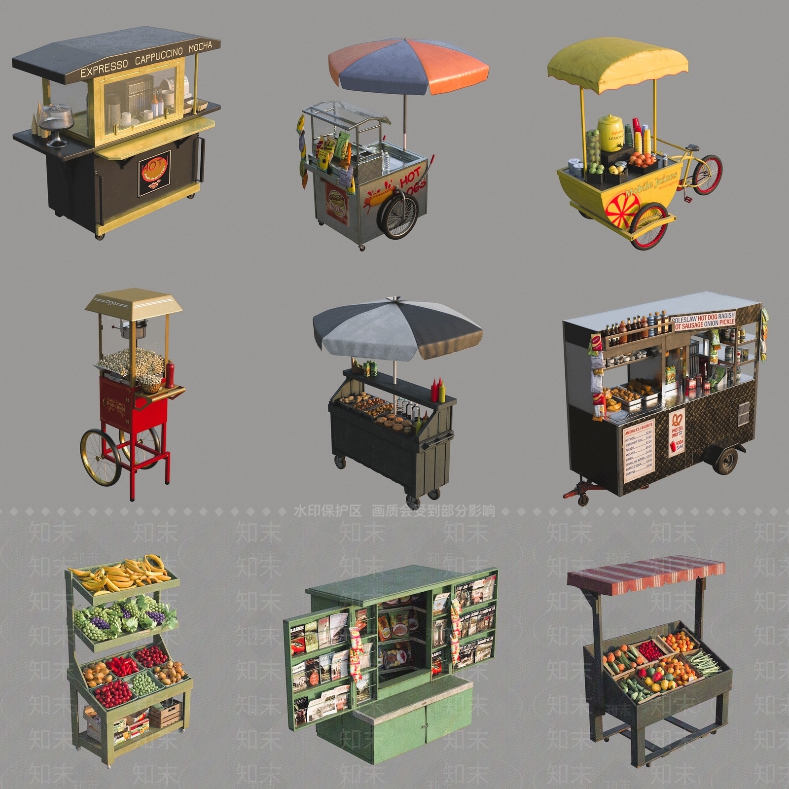 现代商展器材3D模型下载【ID:1165796227】