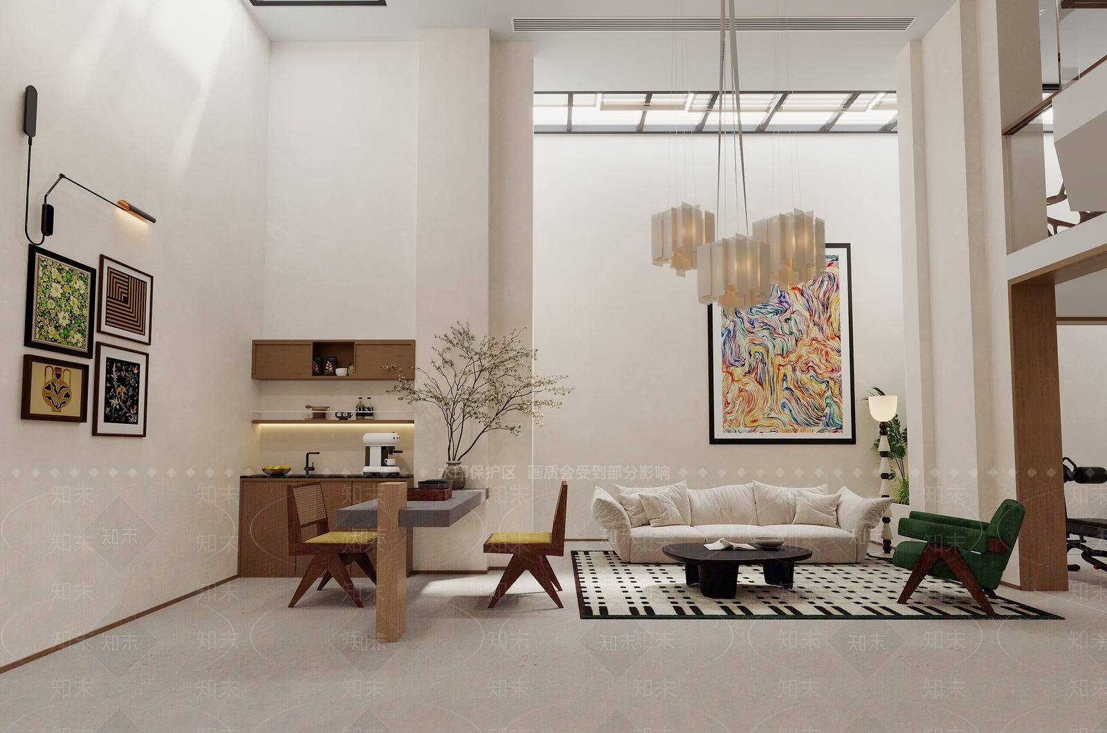 复古家居餐厅3D模型下载【ID:1214652462】