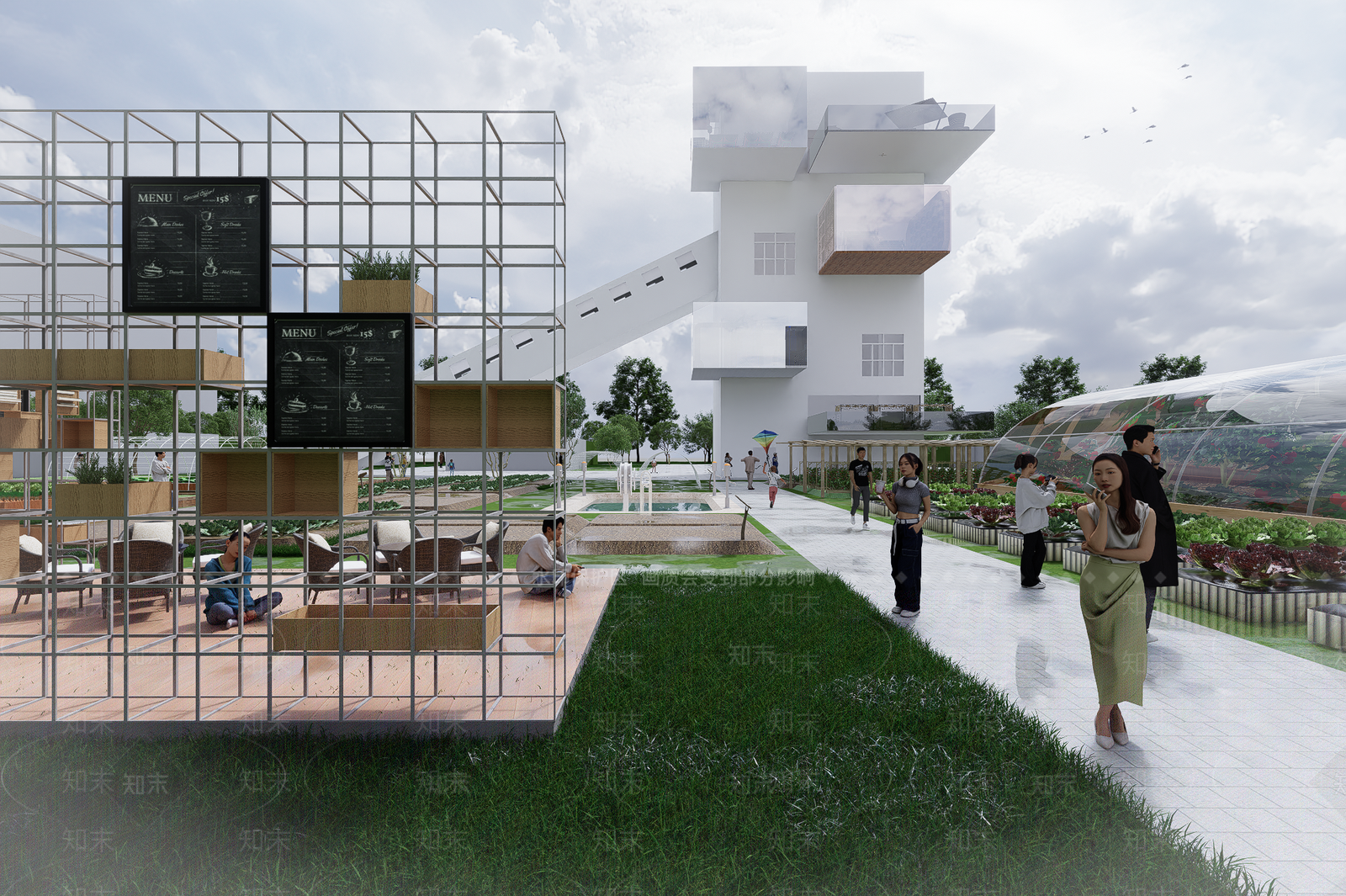 现代农场SU模型下载【ID:1165808064】