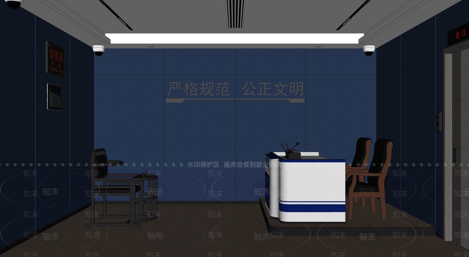 现代其他公共空间SU模型下载【ID:1165862166】
