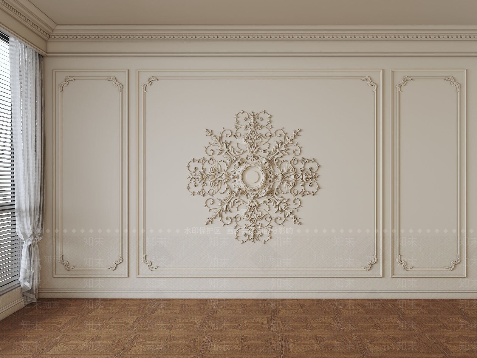 法式雕花3D模型下载【ID:1165810583】