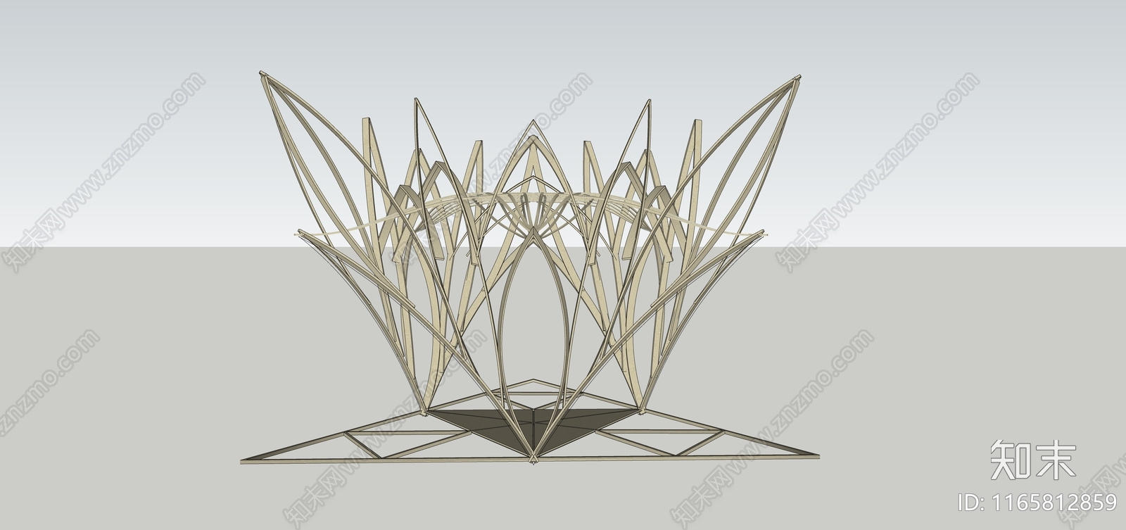 现代亭子SU模型下载【ID:1165812859】