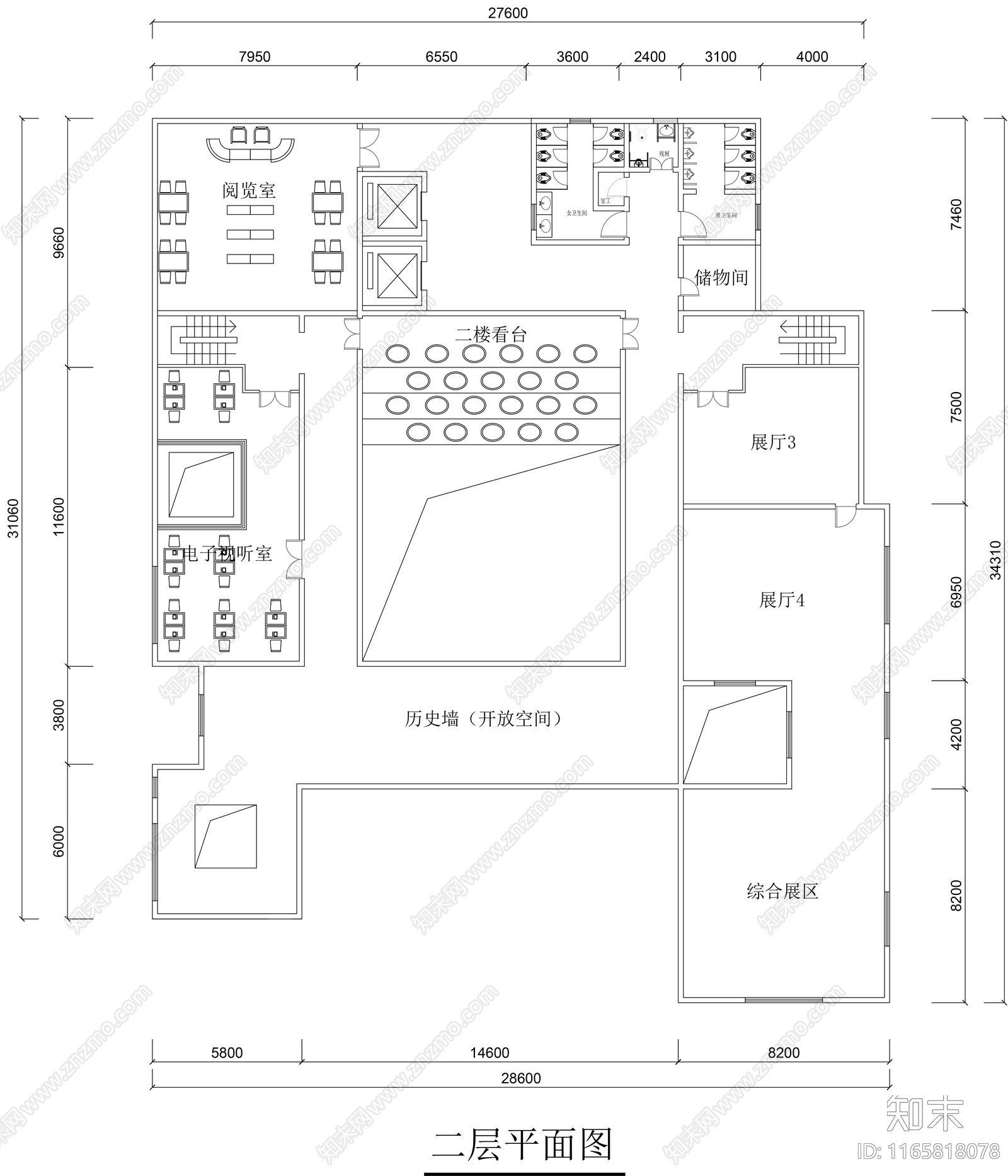 现代其他文化空间cad施工图下载【ID:1165818078】