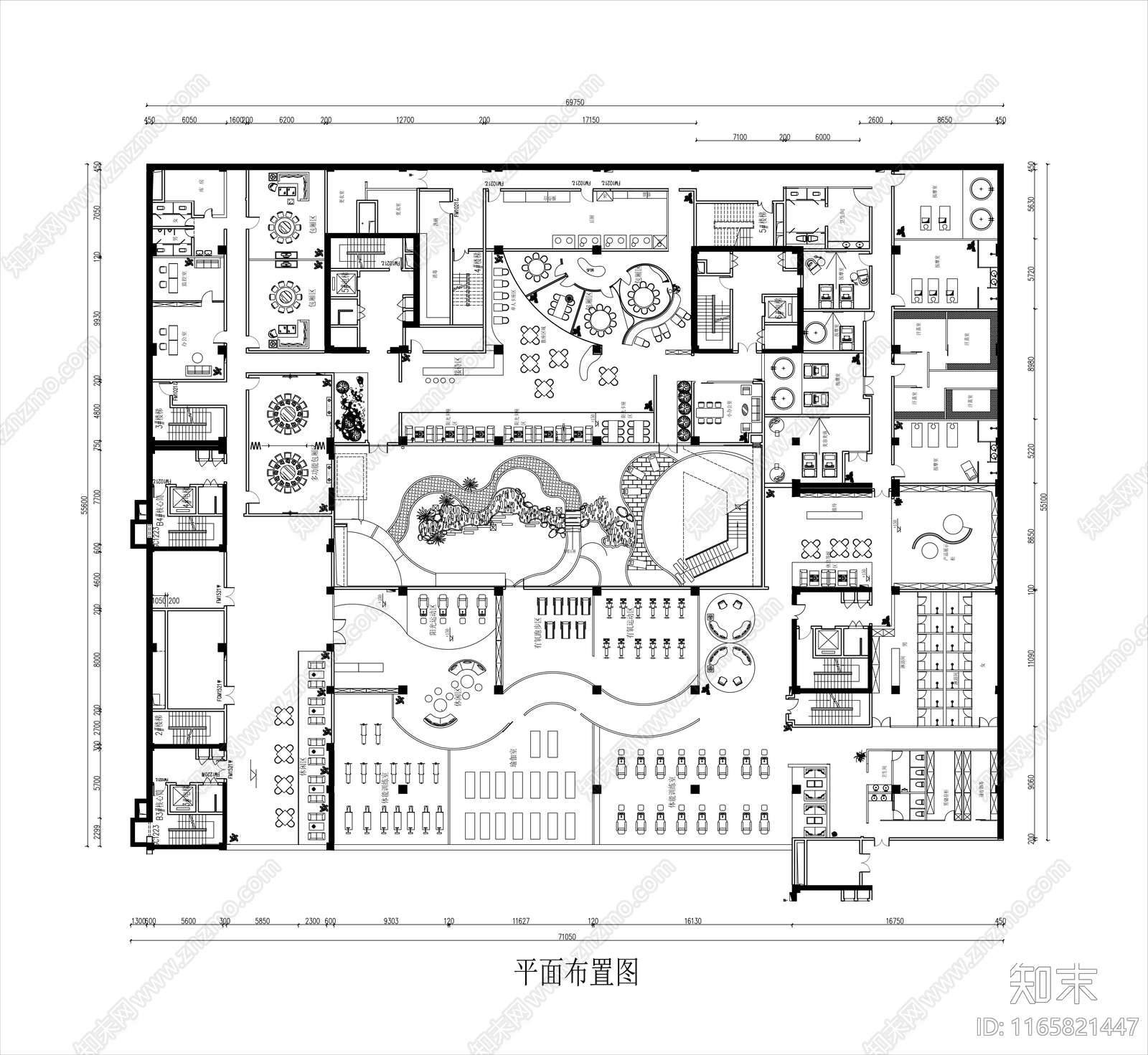 现代其他商业空间cad施工图下载【ID:1165821447】