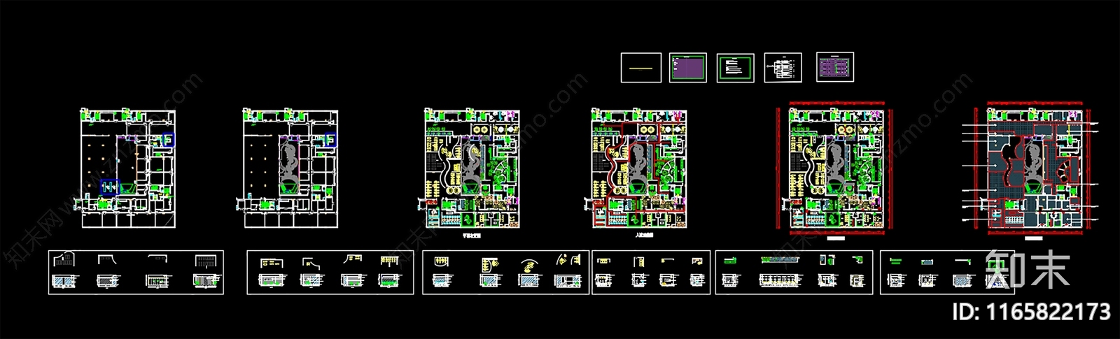 现代其他商业空间cad施工图下载【ID:1165822173】