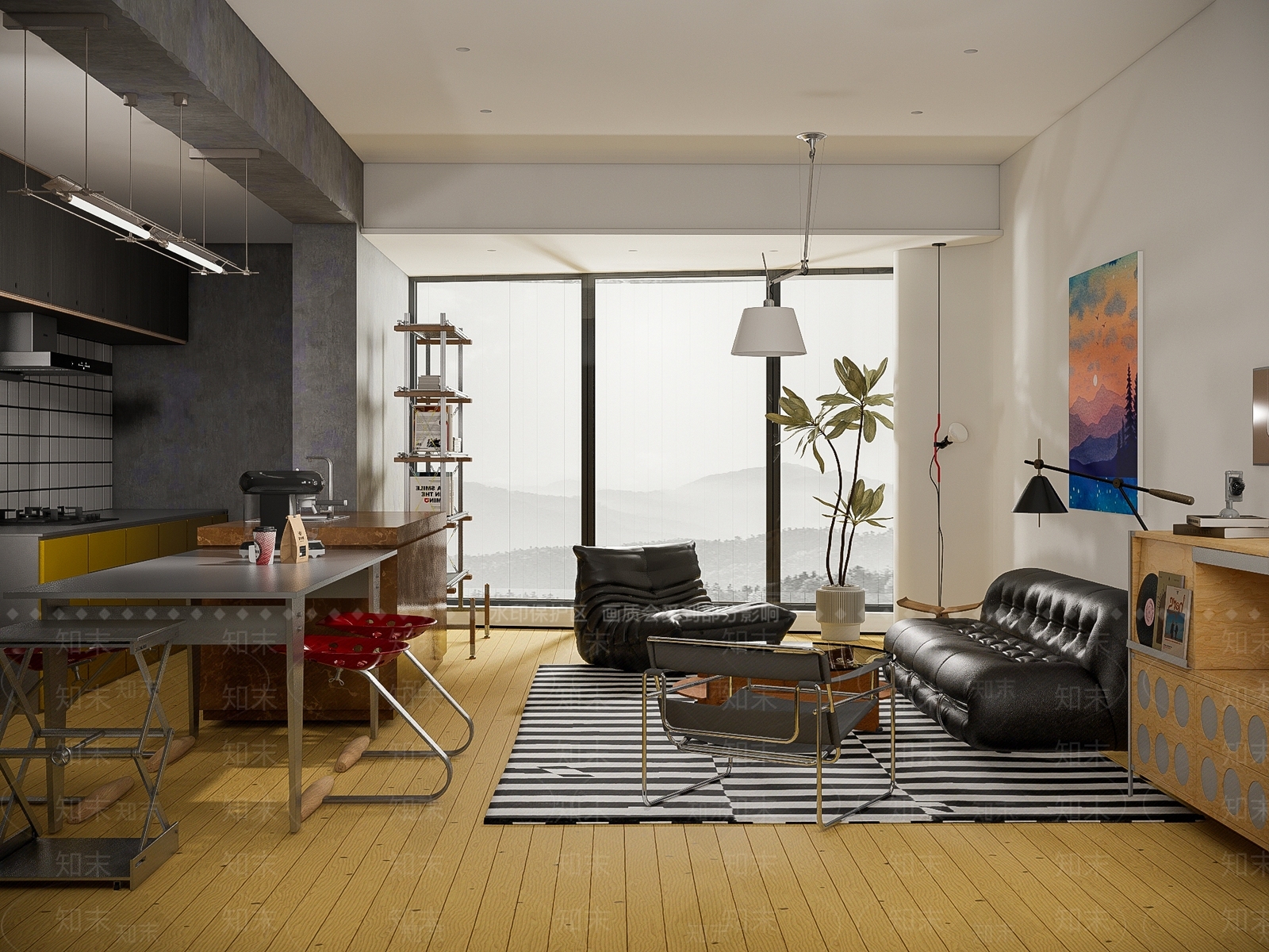 现代公寓3D模型下载【ID:1165834979】