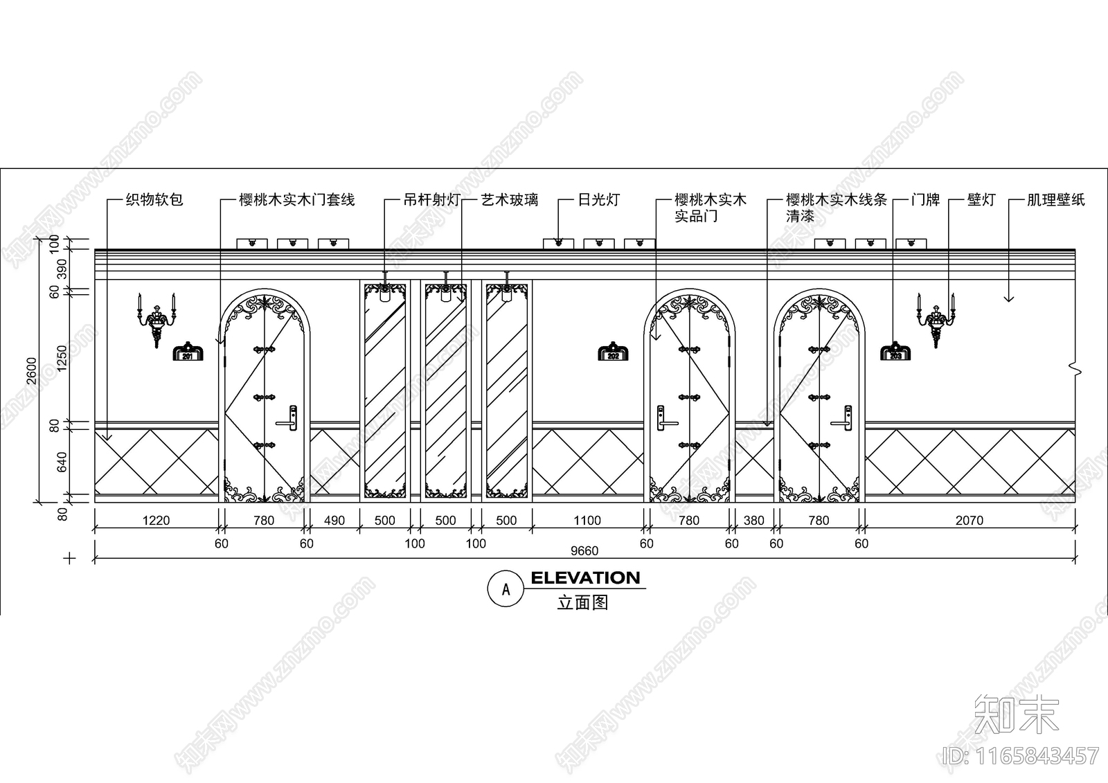 现代走廊施工图下载【ID:1165843457】