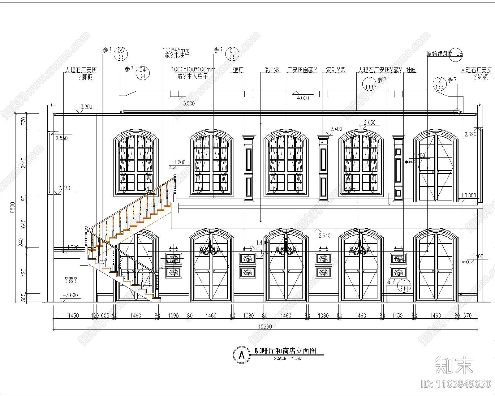 现代欧式会所cad施工图下载【ID:1165849650】