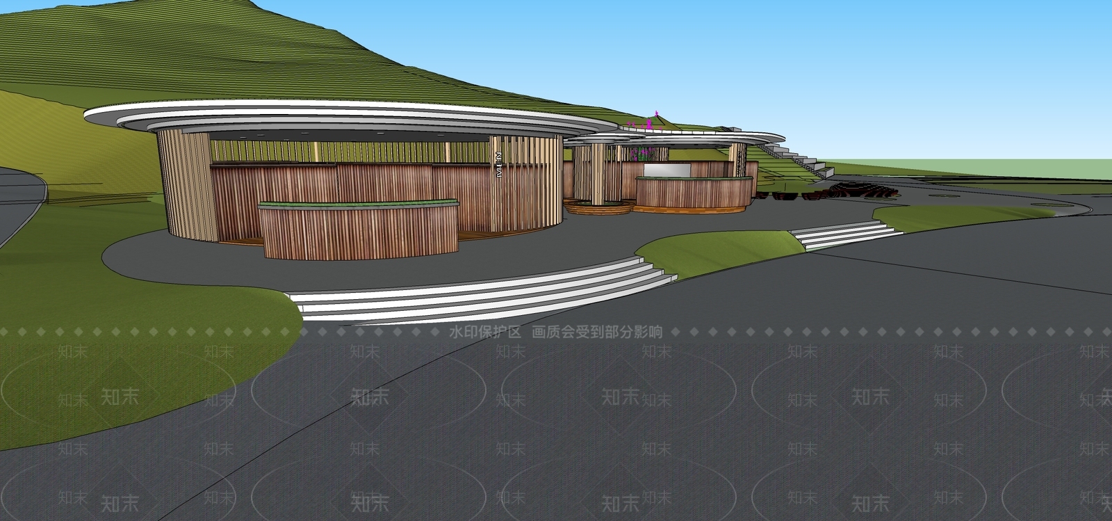 现代驿站SU模型下载【ID:1165850226】