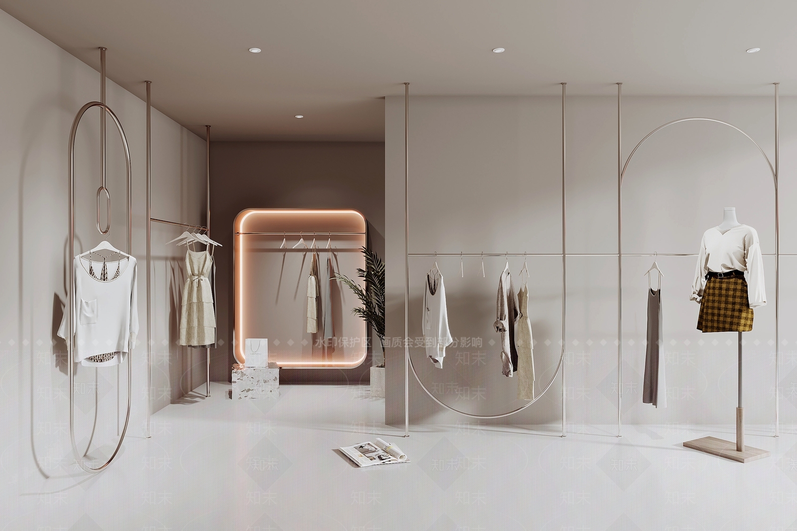 现代服装店3D模型下载【ID:1165855356】