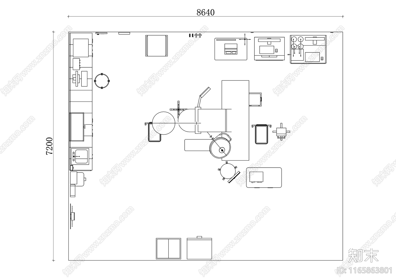 现代医院cad施工图下载【ID:1165863801】