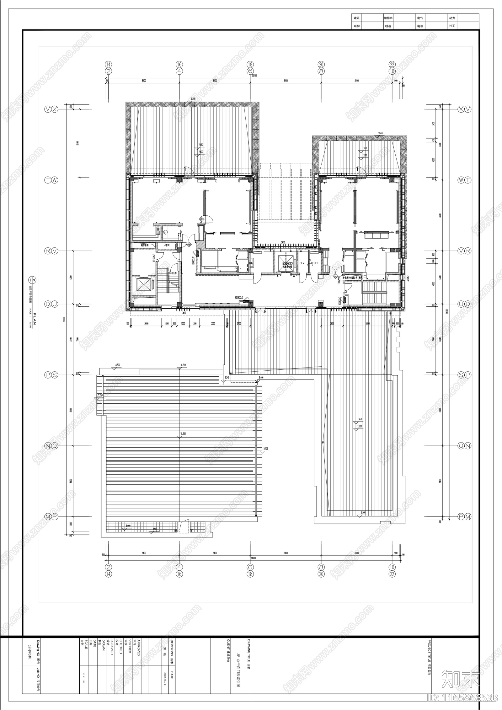 中式会所cad施工图下载【ID:1165866533】