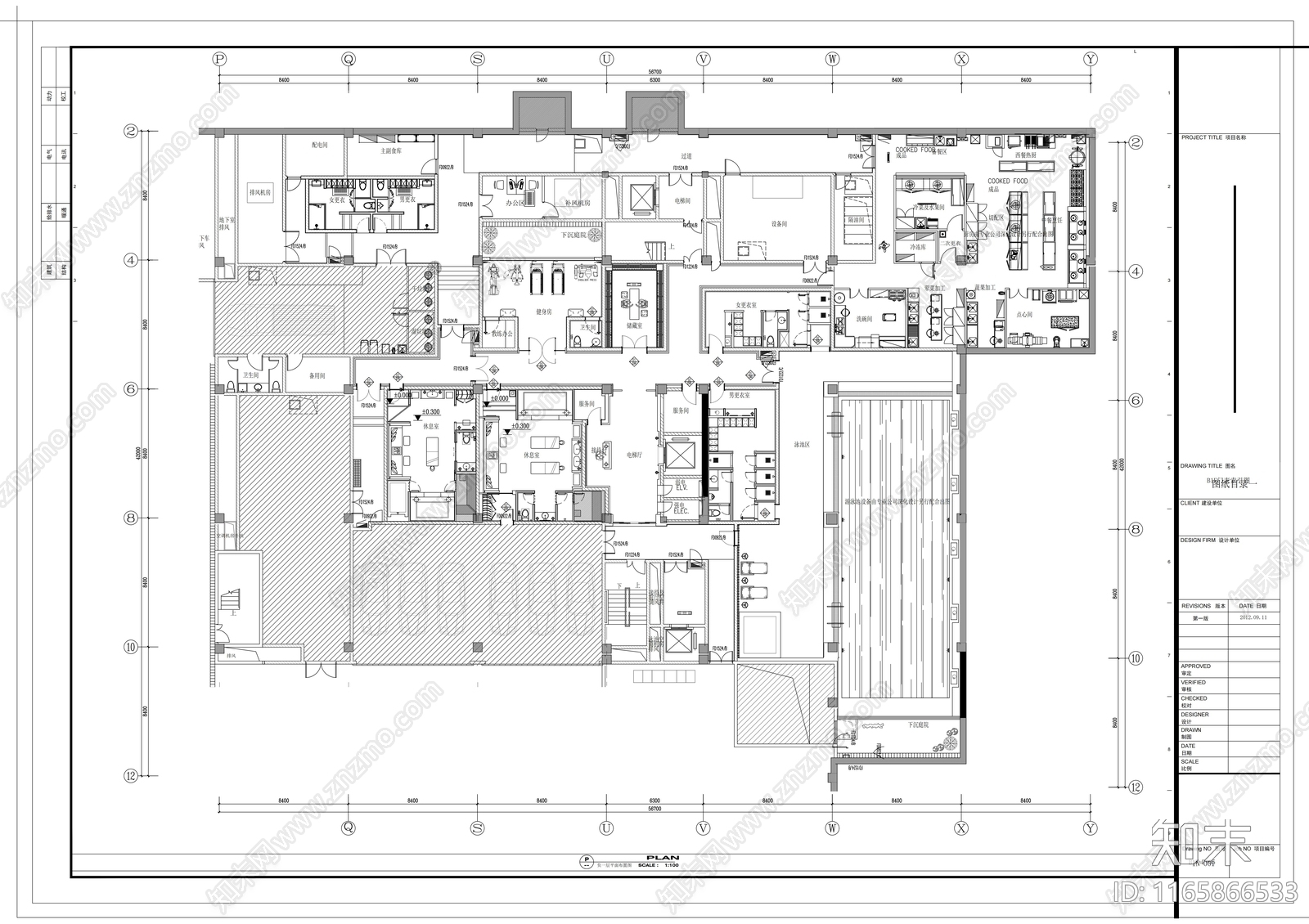 中式会所cad施工图下载【ID:1165866533】