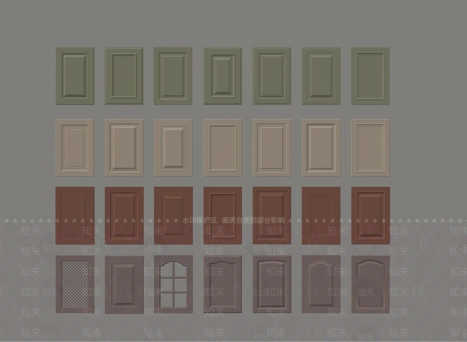 欧式法式其他门SU模型下载【ID:1165867033】