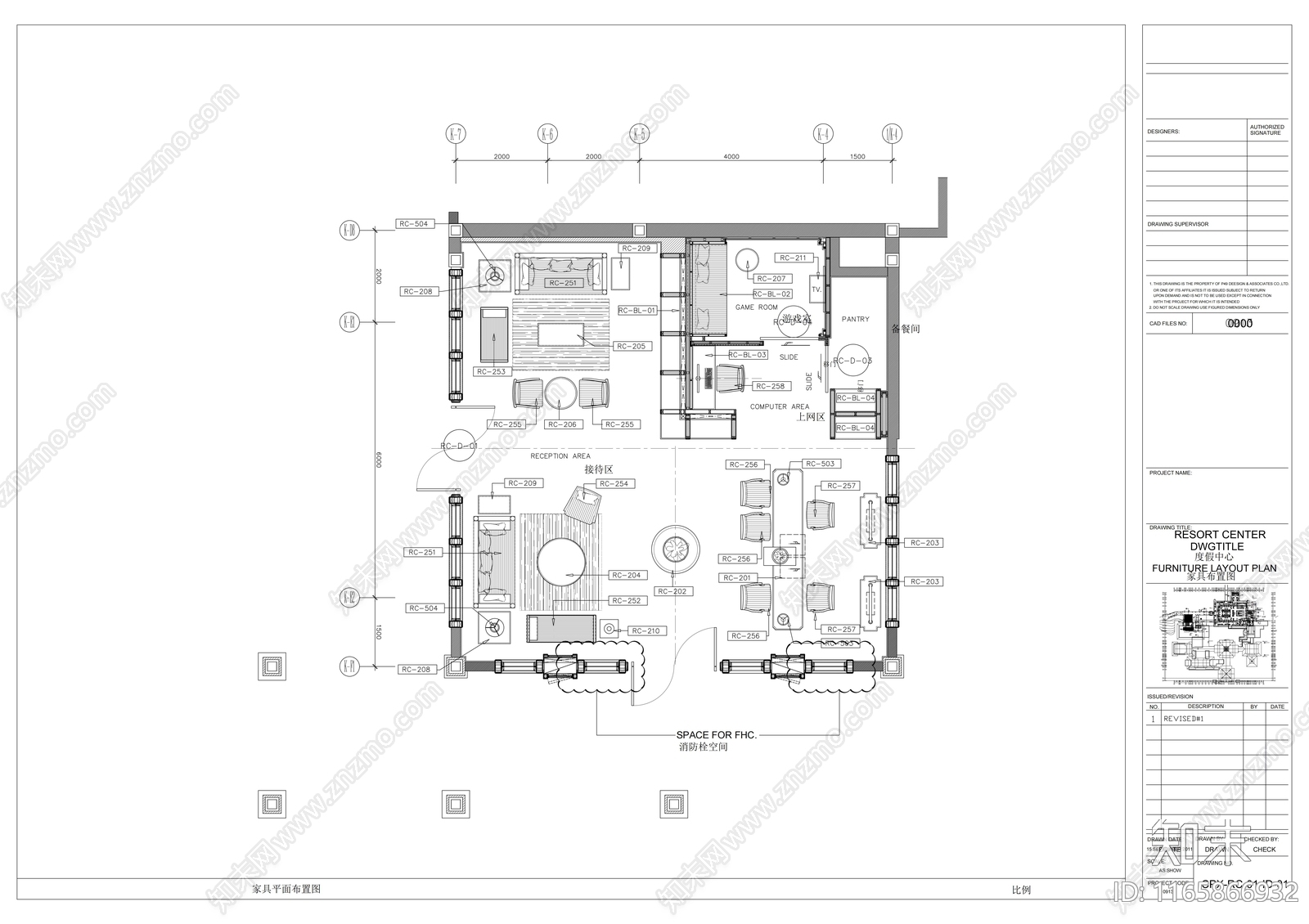 中式活动中心施工图下载【ID:1165866932】