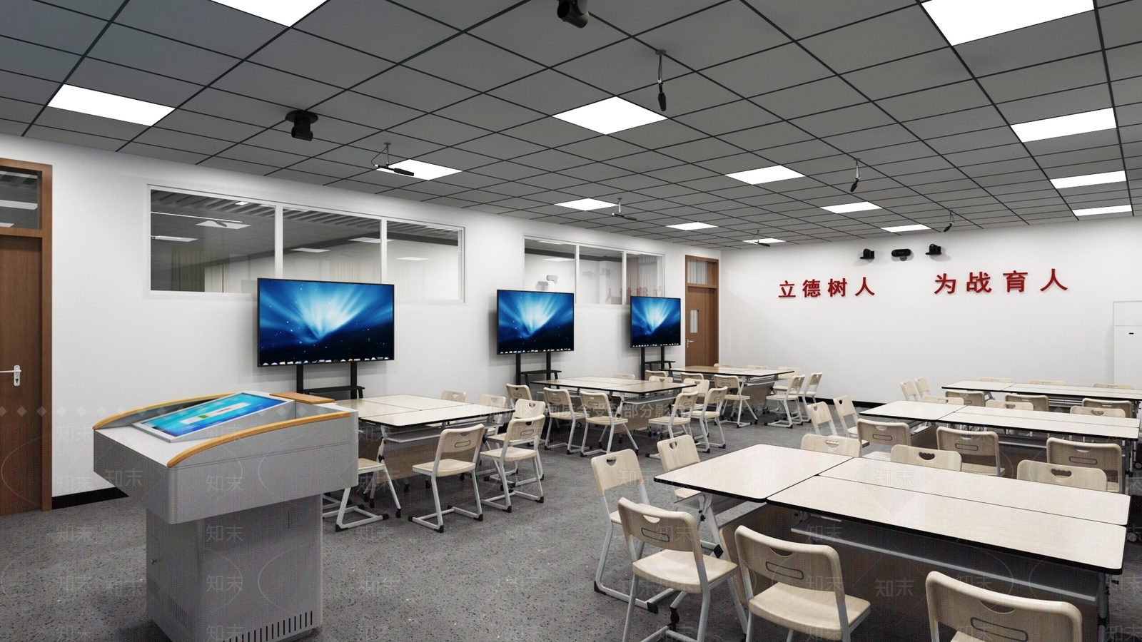 现代极简其他公共空间3D模型下载【ID:1165879781】