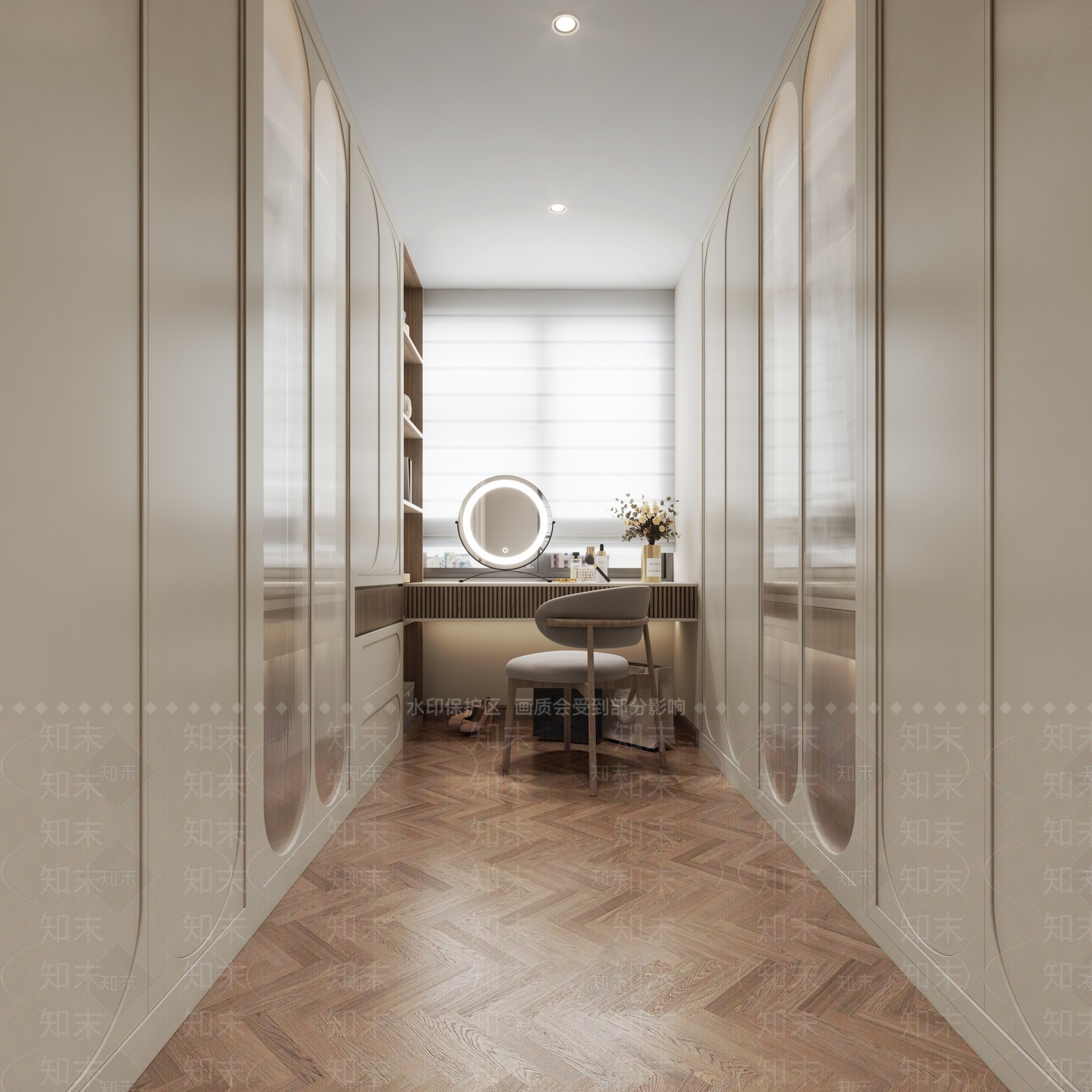 现代衣帽间3D模型下载【ID:1165877387】