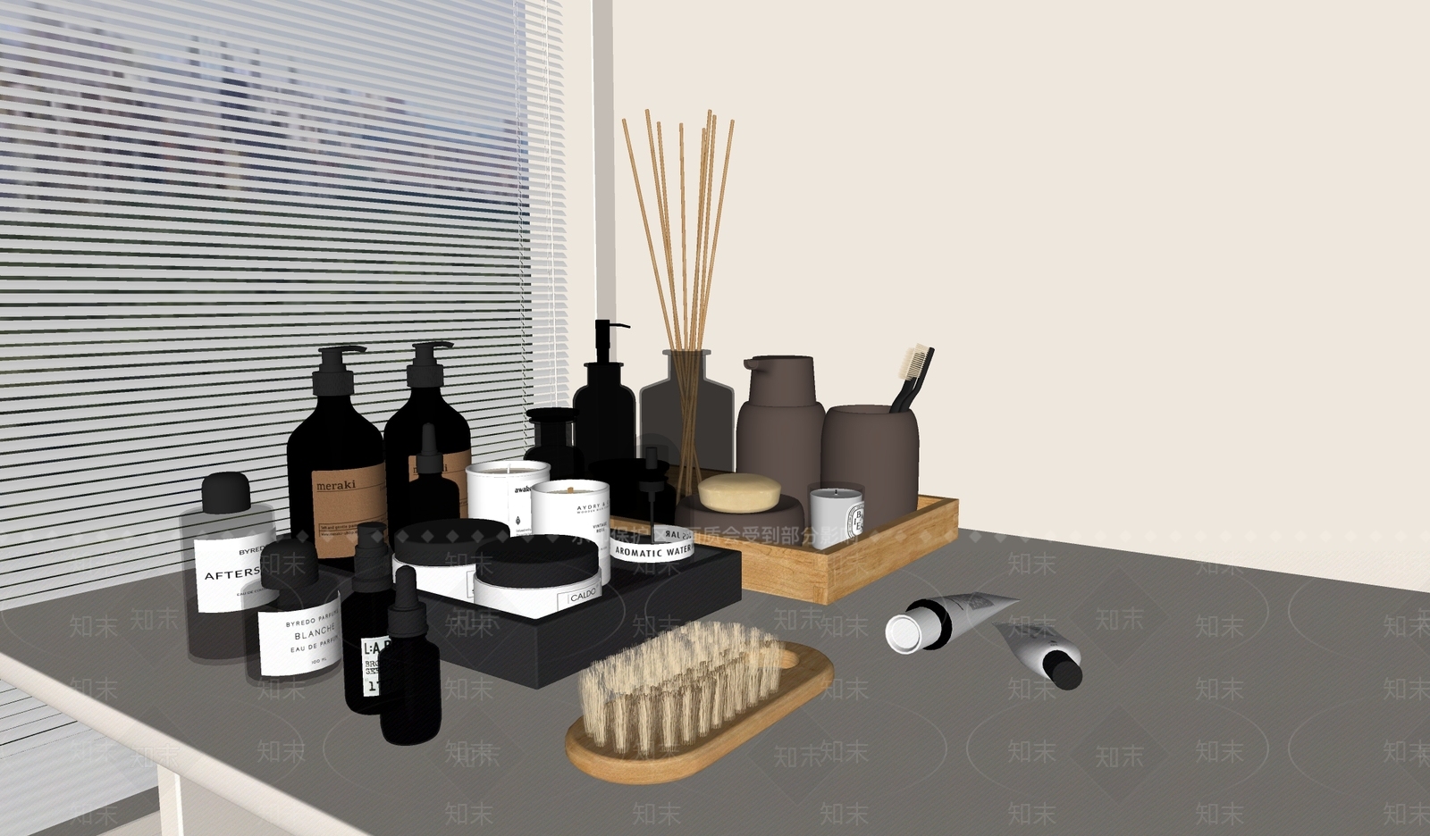 洗浴用品SU模型下载【ID:1165878573】