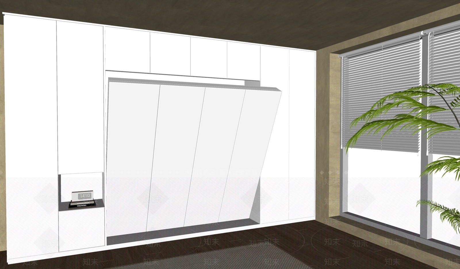 现代其他床具SU模型下载【ID:1165884209】