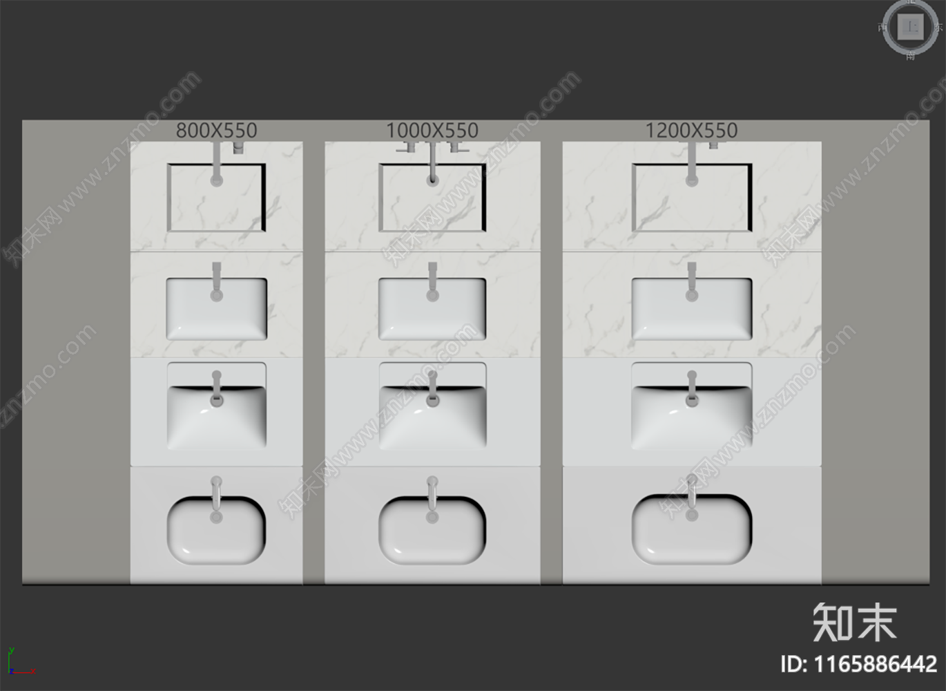 洗手台3D模型下载【ID:1165886442】