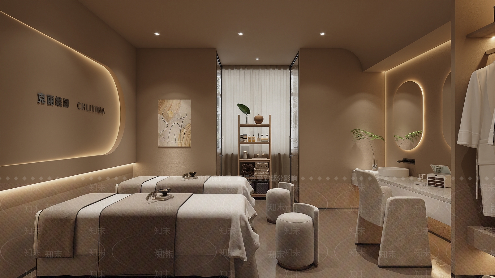 现代简约美容院3D模型下载【ID:1165888441】