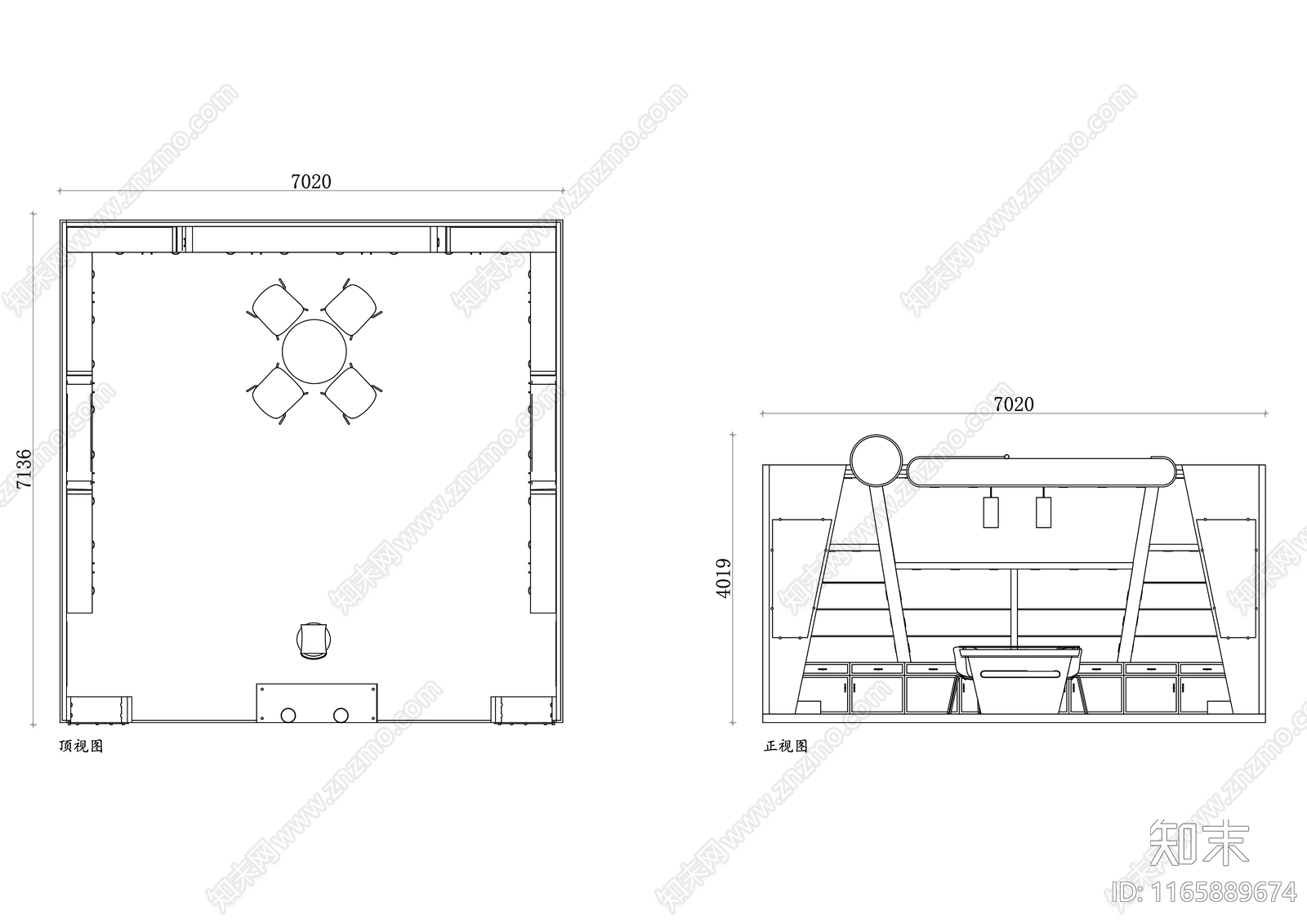 现代其他商业空间cad施工图下载【ID:1165889674】