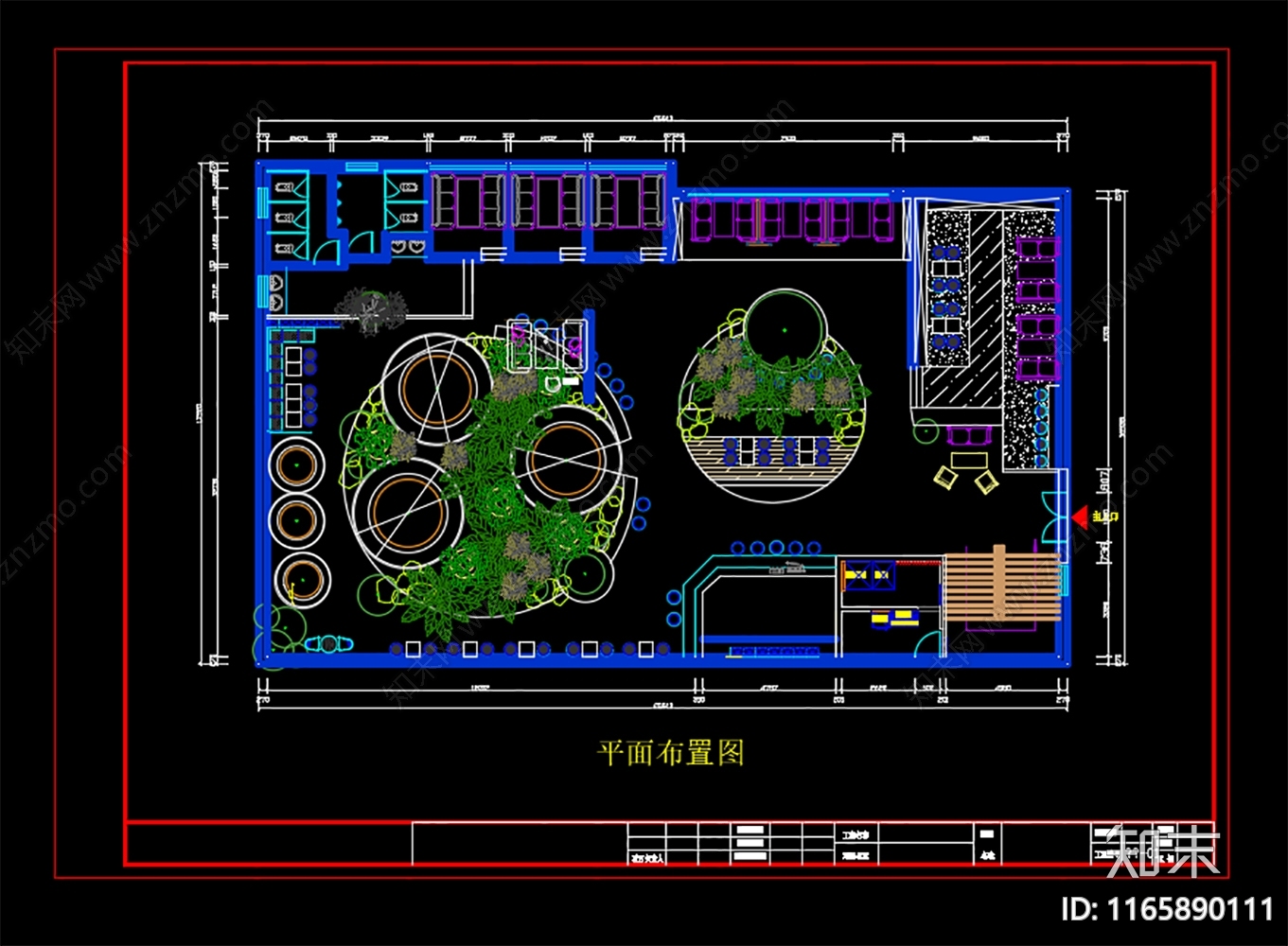 现代咖啡厅施工图下载【ID:1165890111】