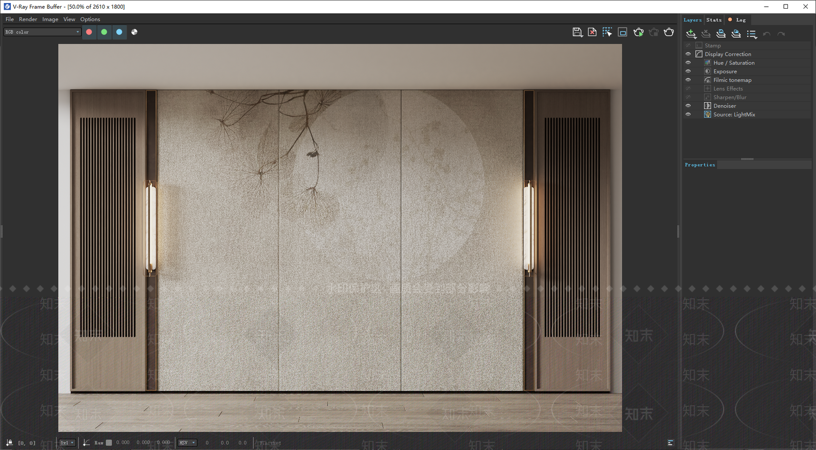 新中式背景墙SU模型精品下载_SketchUp模型_知末网