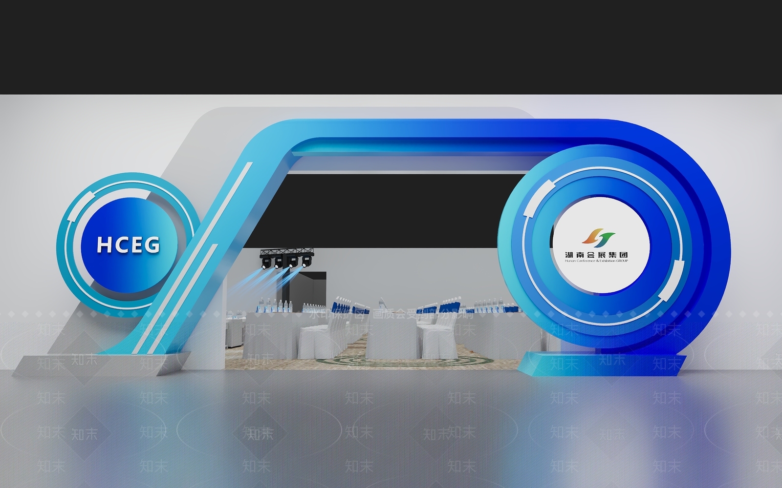 现代美陈3D模型下载【ID:1165895384】