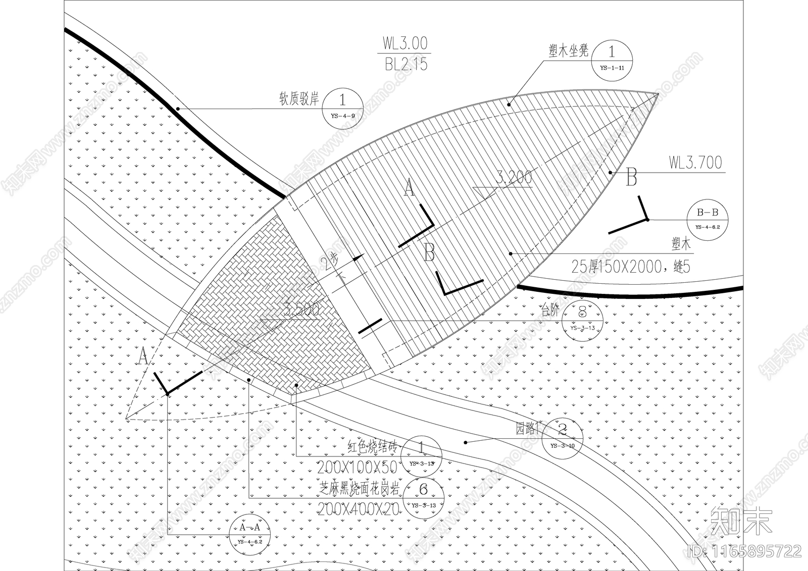 现代酒店建筑cad施工图下载【ID:1165895722】