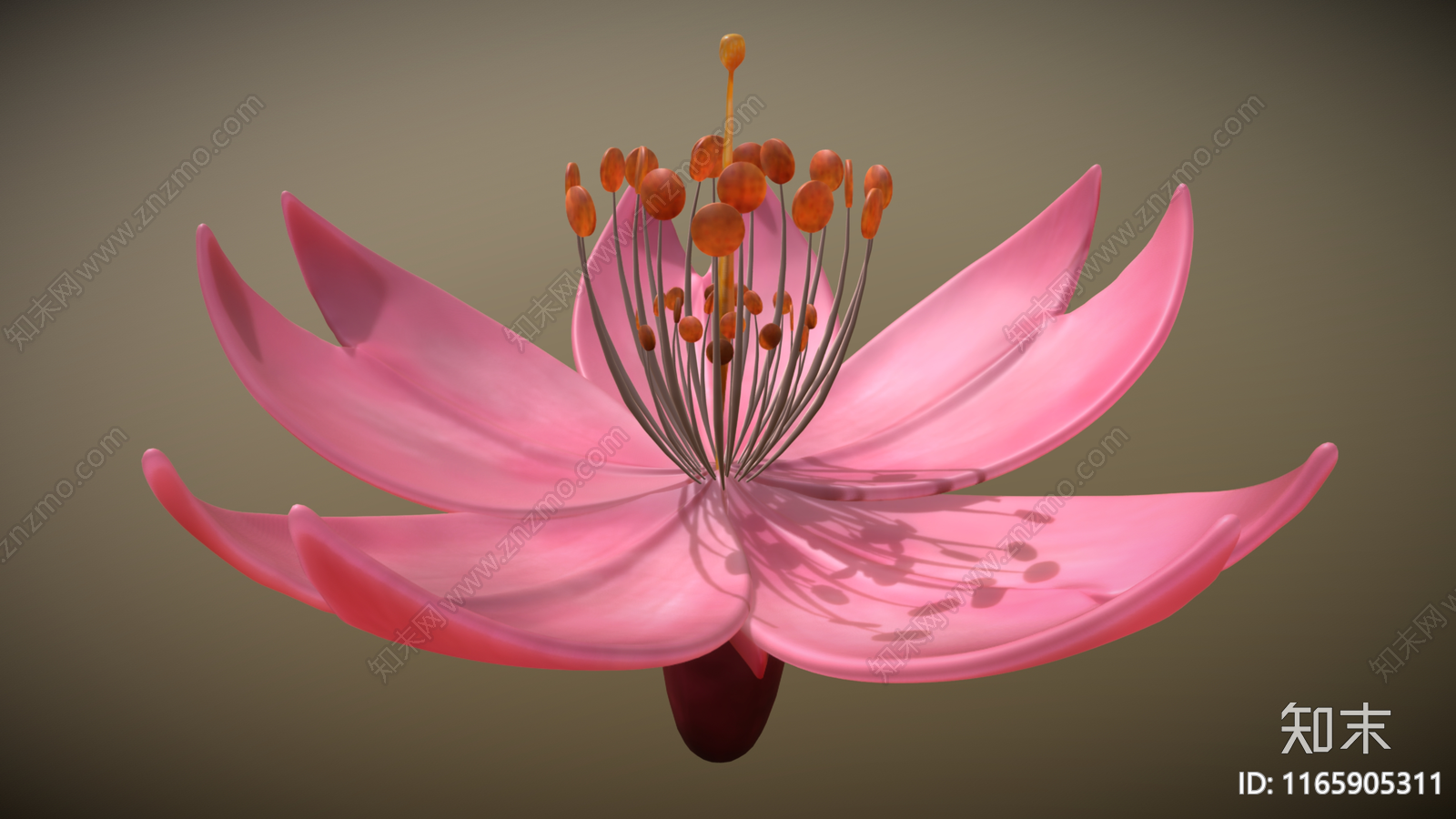 花3D模型下载【ID:1165905311】