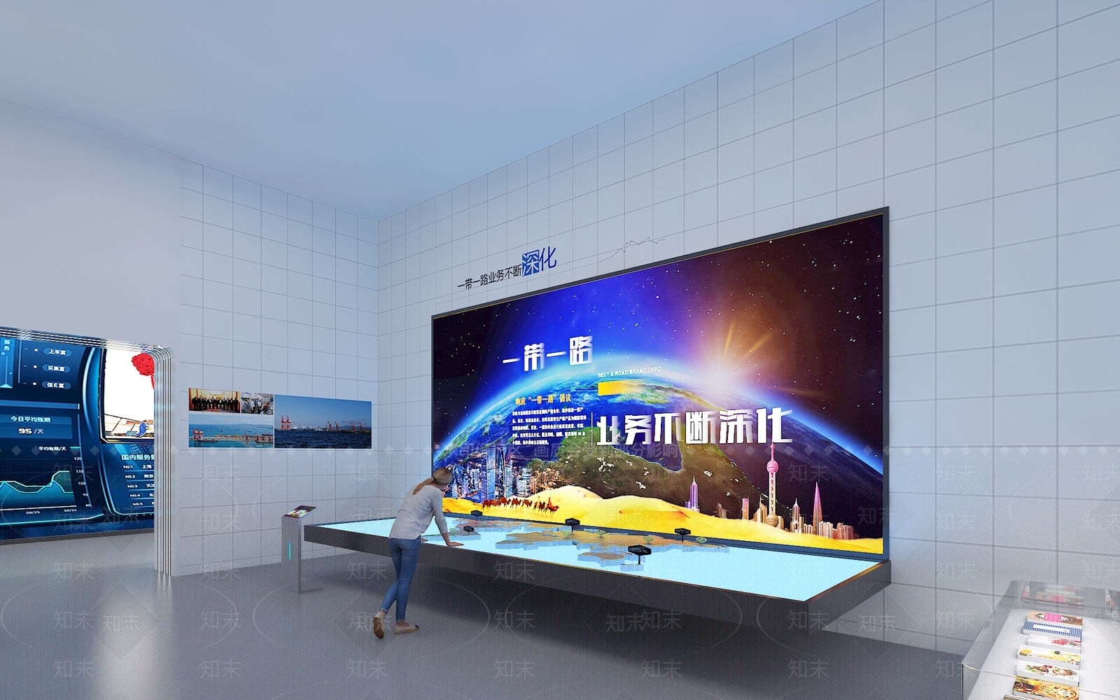 现代科技展厅SU模型下载【ID:1165916675】