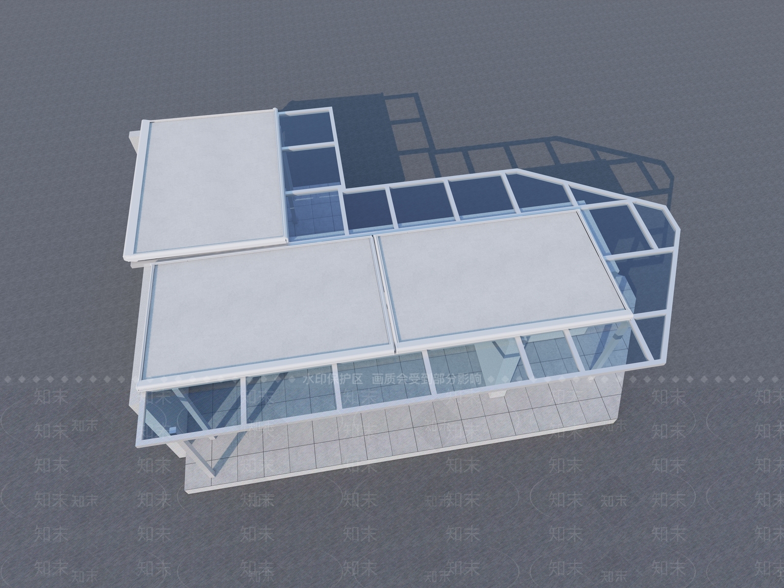 现代新中式廊架3D模型下载【ID:1165926915】