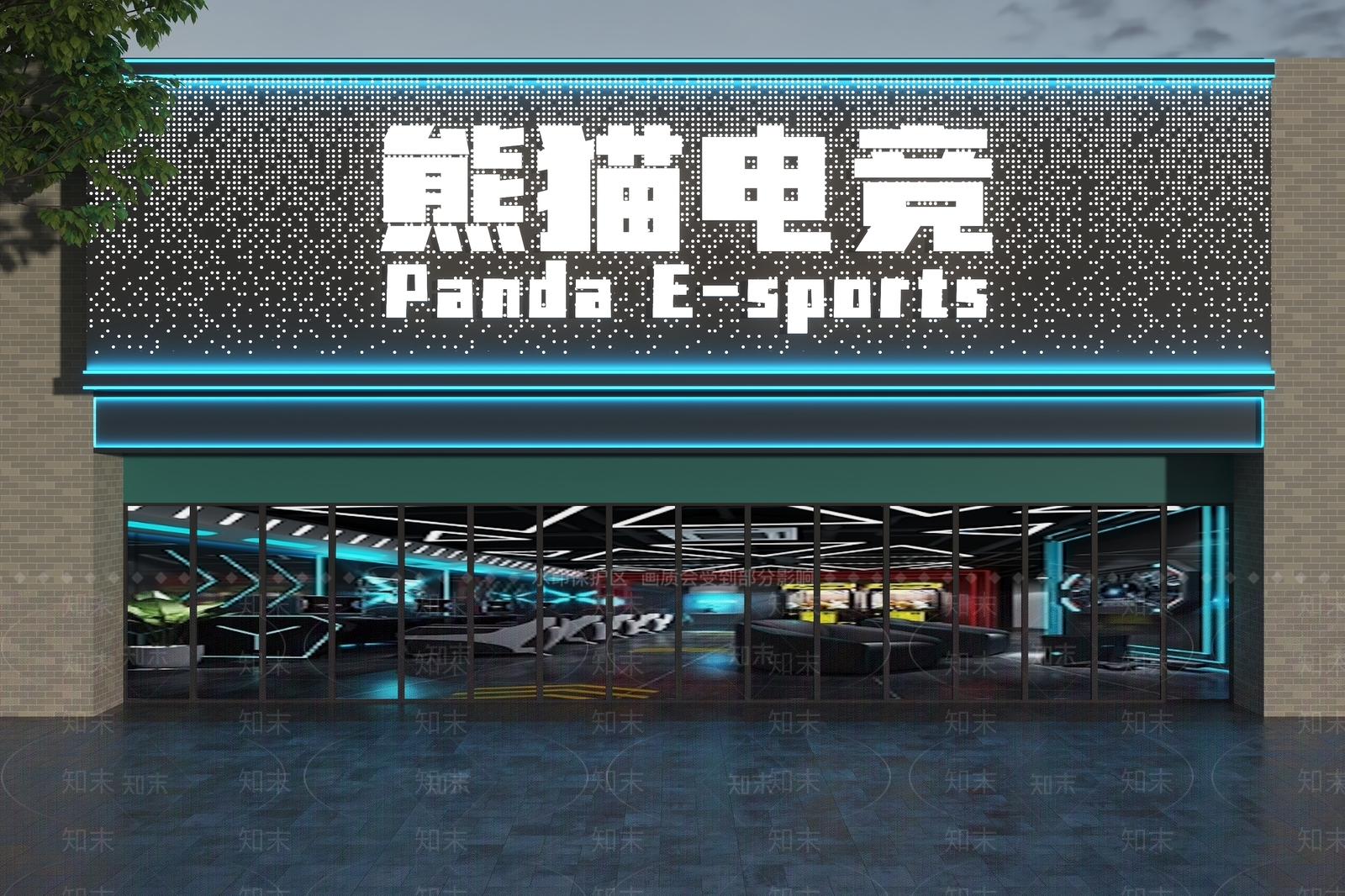 现代门头3D模型下载【ID:1165930759】