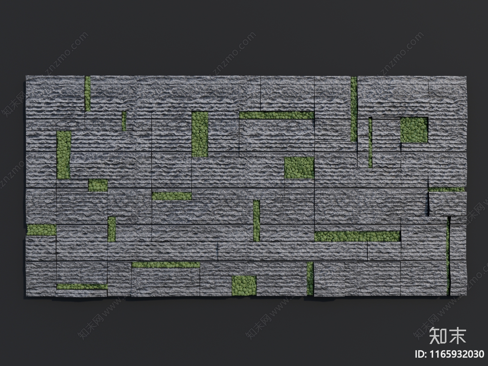 现代新中式景墙3D模型下载【ID:1165932030】