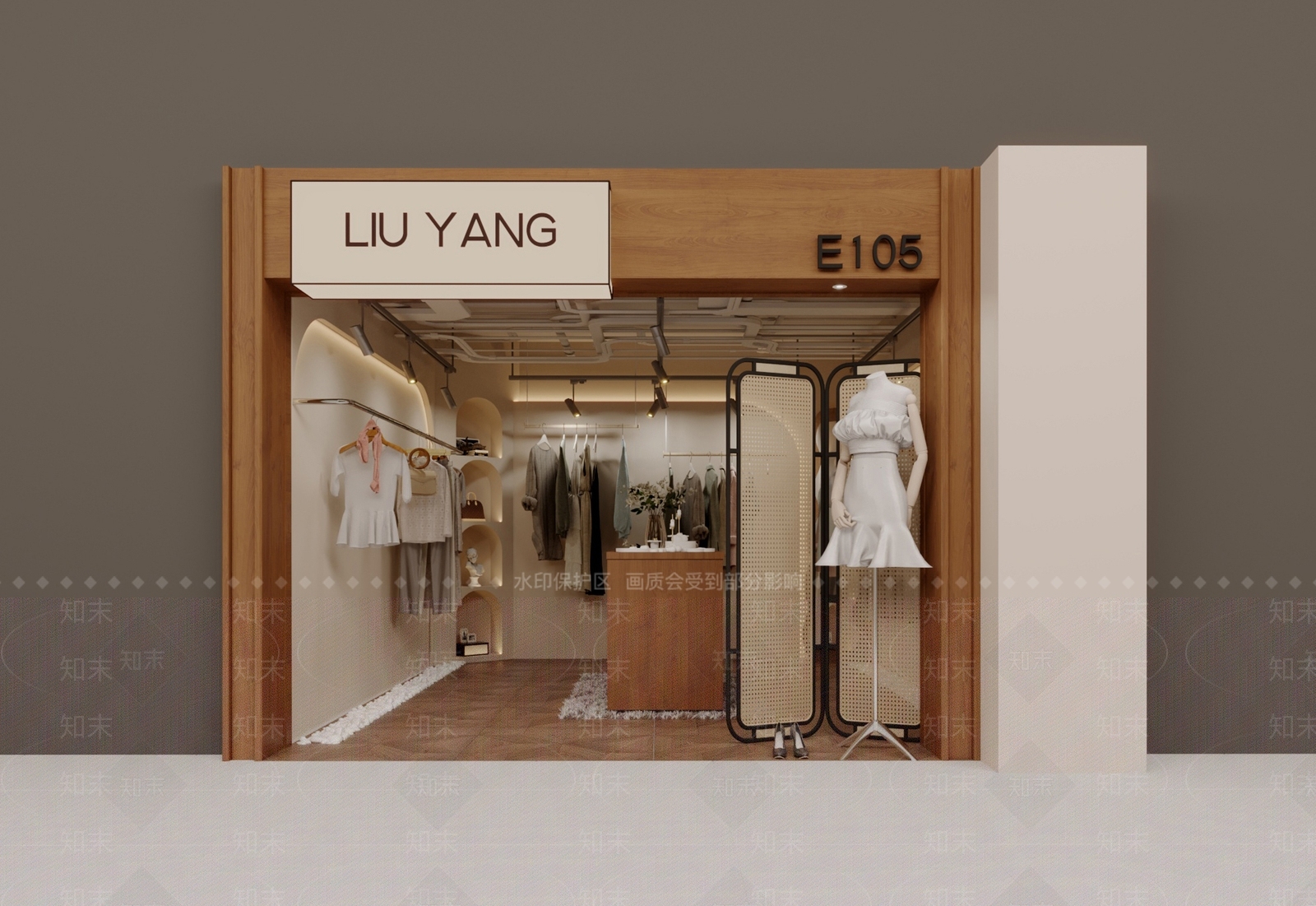 中古服装店3D模型下载【ID:1165932238】