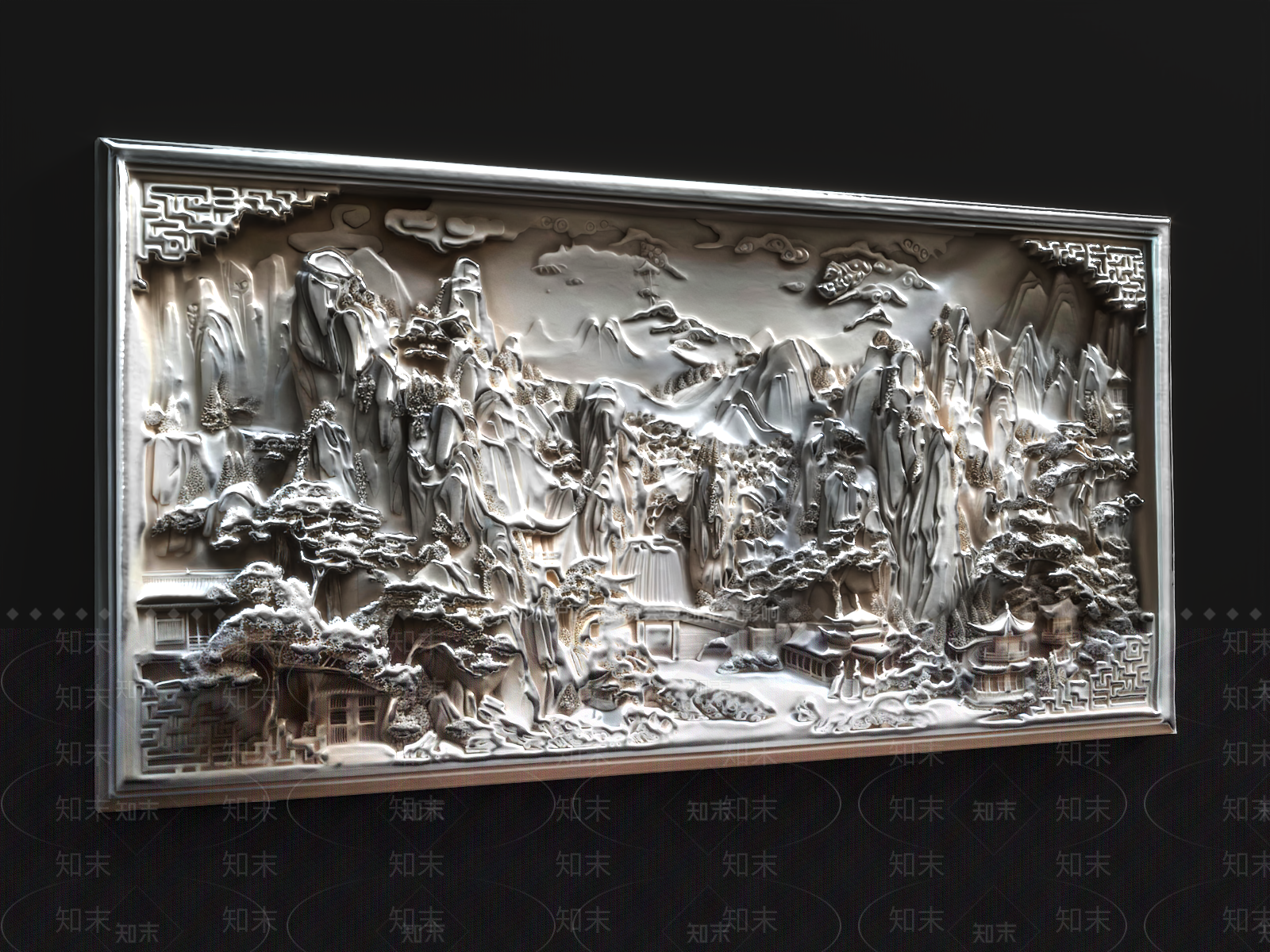 新中式雕塑摆件3D模型下载【ID:1165933256】