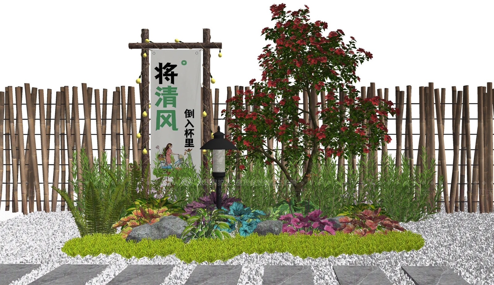 植物组合SU模型下载【ID:1165939982】