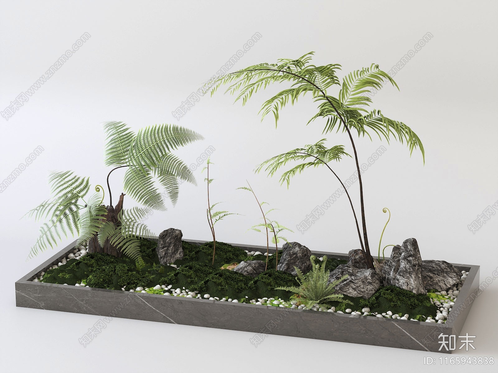 植物堆3D模型下载【ID:1165943838】