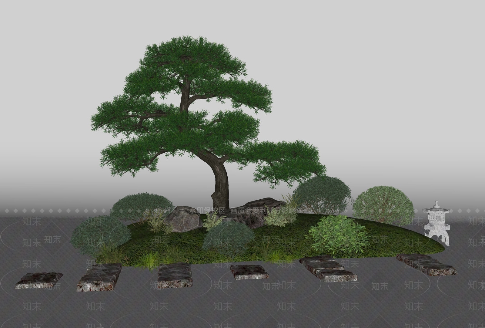 植物组合SU模型下载【ID:1165944002】