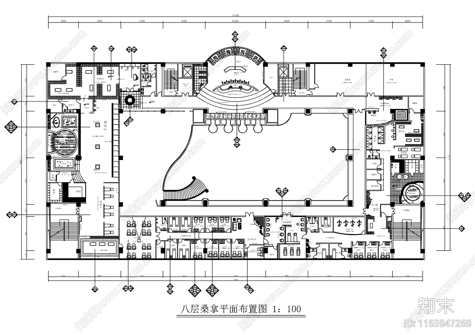 现代其他休闲娱乐空间cad施工图下载【ID:1165947269】