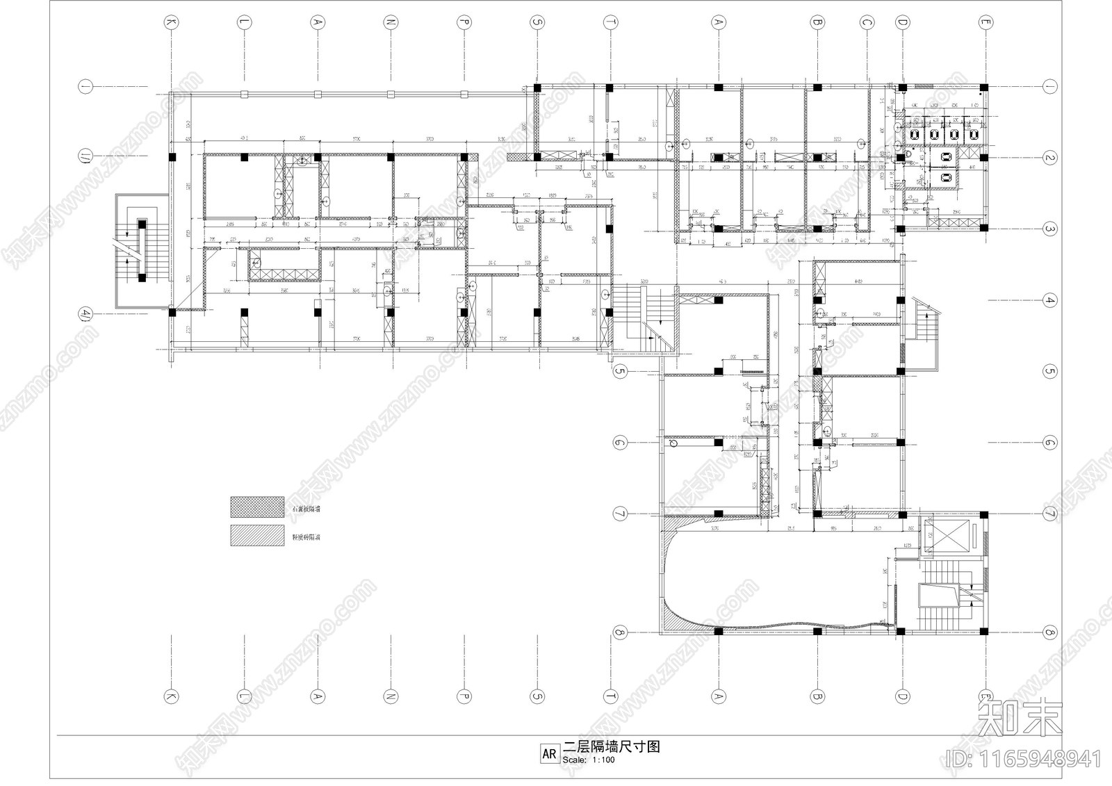 现代会所施工图下载【ID:1165948941】