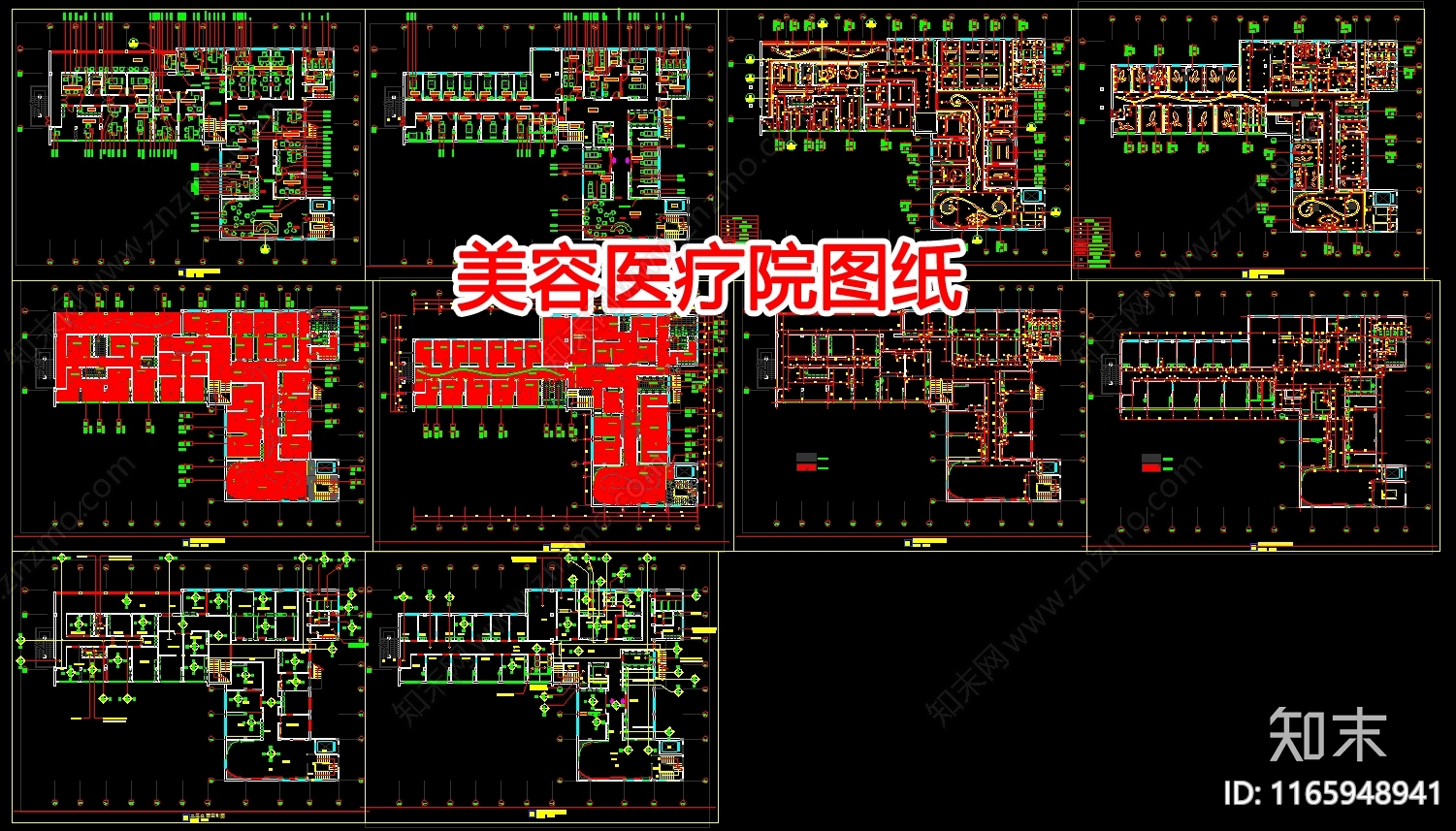 现代会所施工图下载【ID:1165948941】