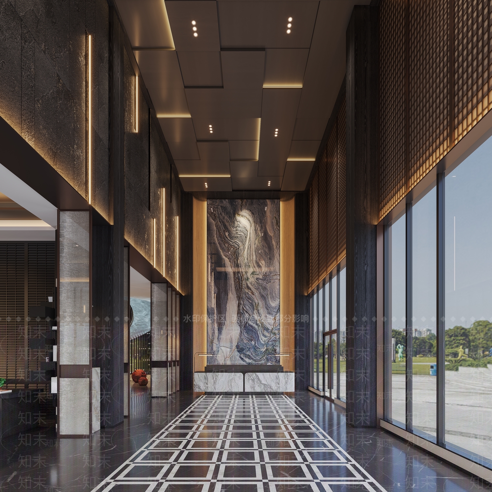 现代意式其他商业空间3D模型下载【ID:1165950458】