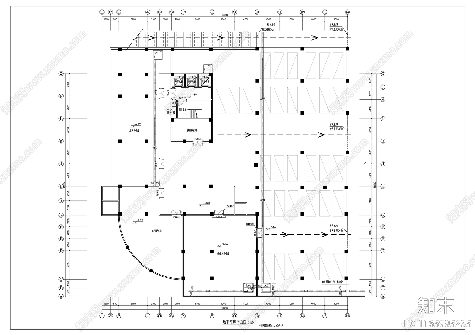 现代轻奢酒店建筑施工图下载【ID:1165995235】