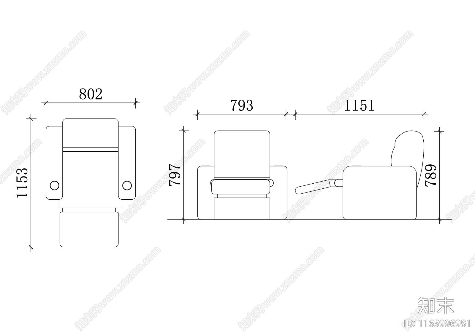 现代桌椅施工图下载【ID:1165996981】