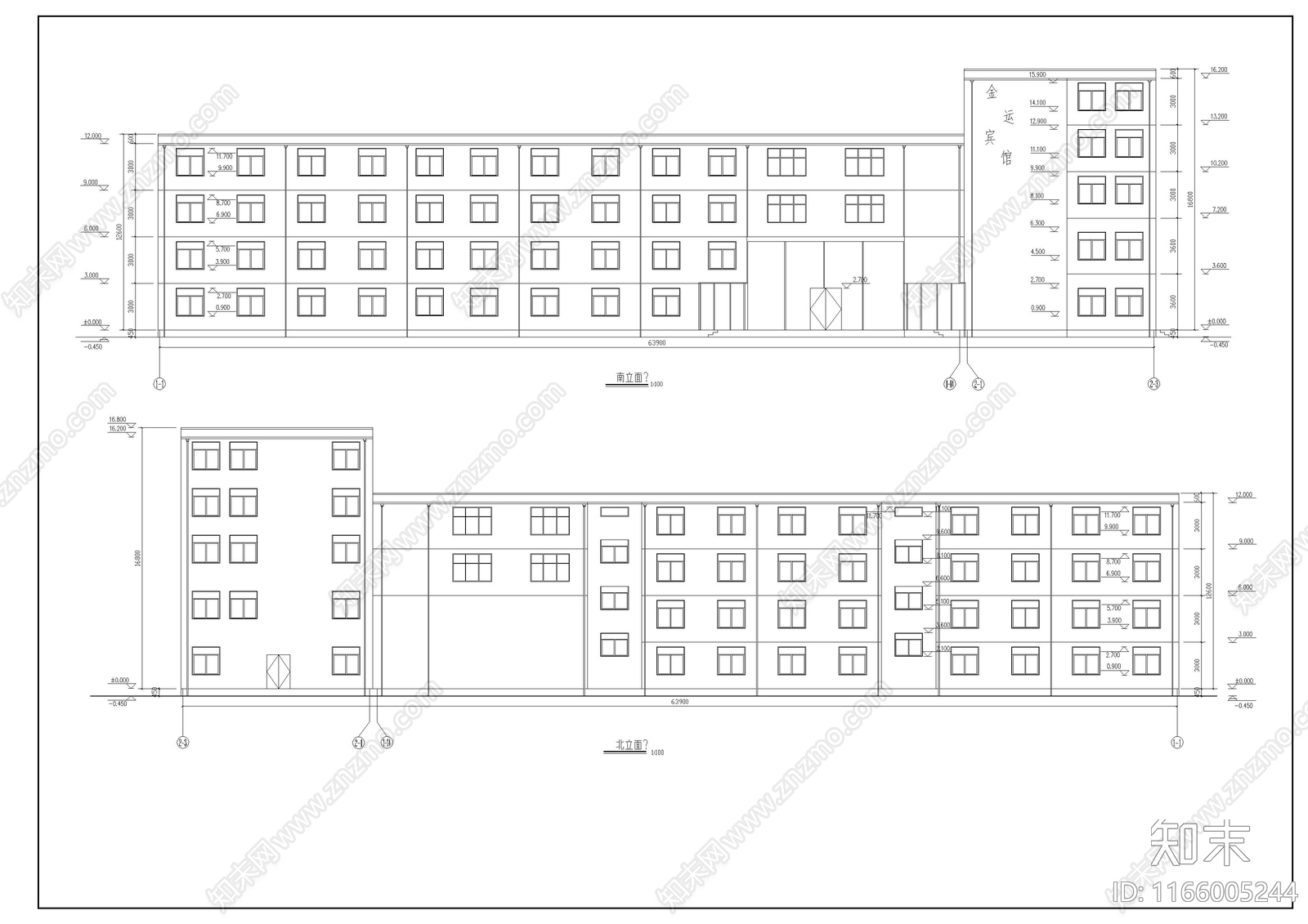 现代学校建筑cad施工图下载【ID:1166005244】