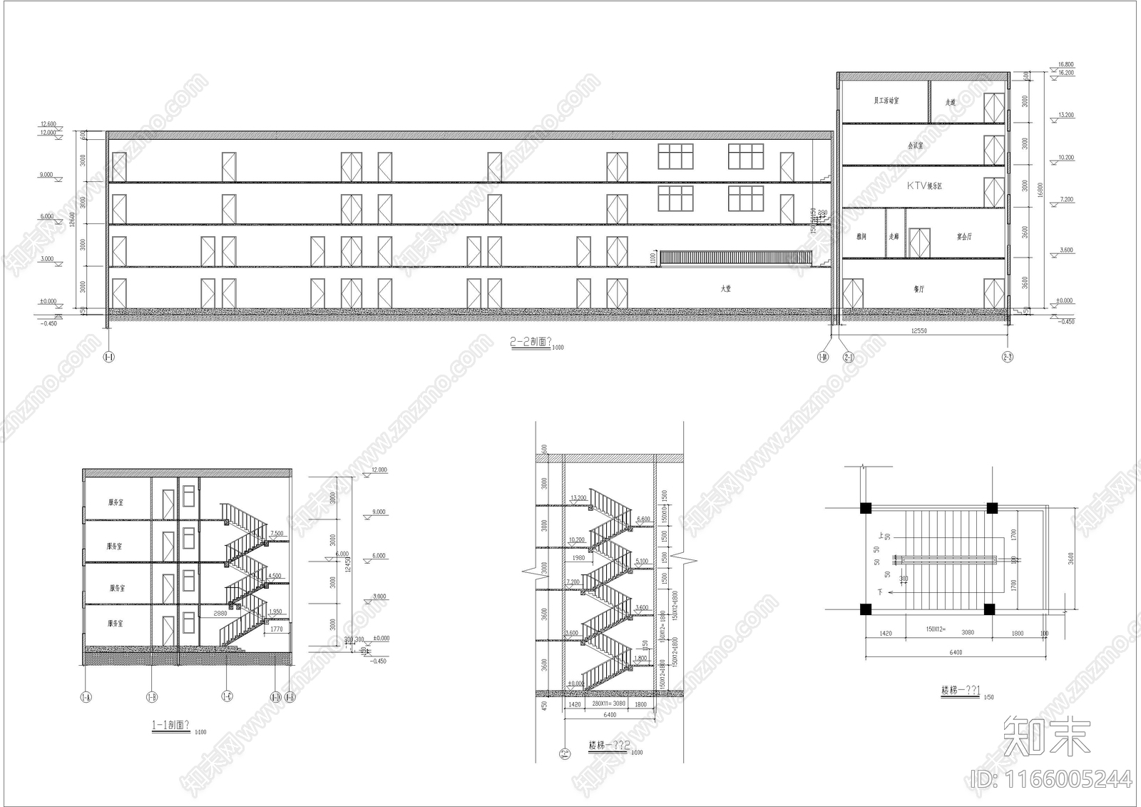 现代学校建筑cad施工图下载【ID:1166005244】